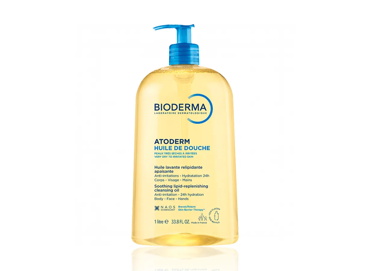 Dầu tắm dưỡng ẩm cho da khô - Bioderma Atoderm Huile De Douche 1000 mL