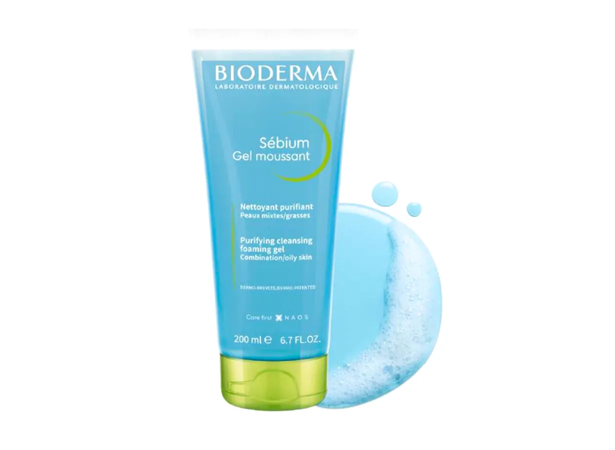 Sữa rửa mặt cho da dầu, mụn - Bioderma Sébium Gel Moussant 200 mL